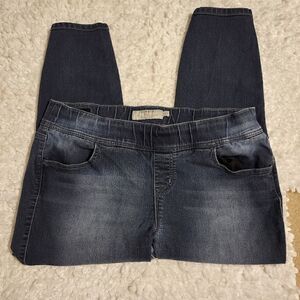 Torrid plus size elastic at  waist, dark wash jeans